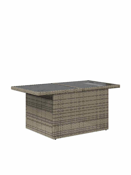 vidaXL Garden & Outdoor Furniture Sets Living Room Set 6 Pieces Gray with Pillows