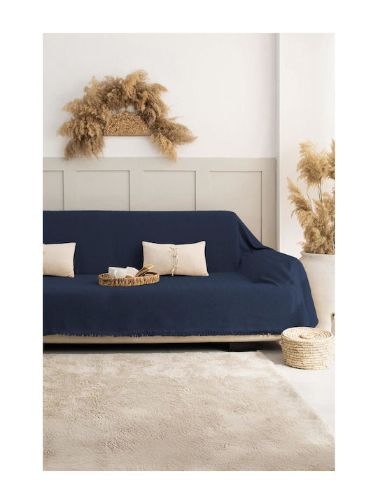 SteweHome Cuverturi Pentru Canapea 3 Locuri 180x315cm Albastru