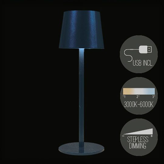 Anna's Collection Πορτατίφ με Μπλε Καπέλο και Βάση