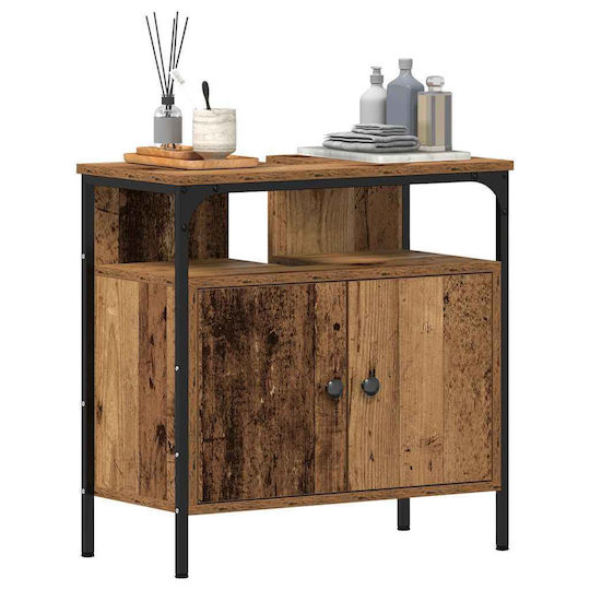 vidaXL Bench Without Sink L60xW30xH60cm Old Wood