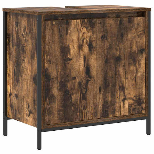 vidaXL Bathroom Vanity Unit Without Sink M60xD34.5xH60cm Smoked Oak