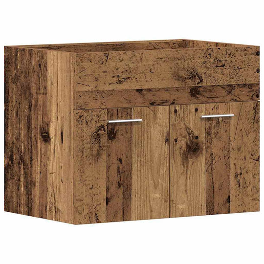 vidaXL Bench Without Sink M60xL38.5xH46cm Old Wood