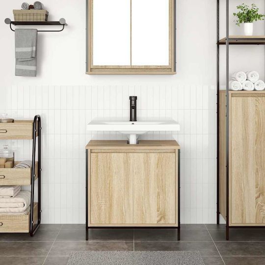 vidaXL Bathroom Vanity Unit Without Sink M60xD34.5xH60cm Sonoma Oak