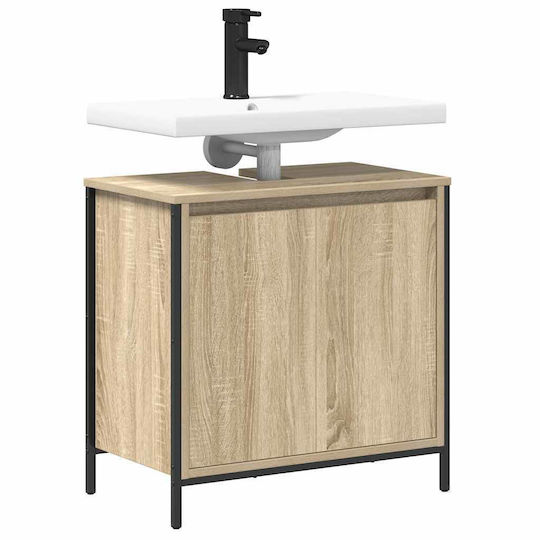 vidaXL Bathroom Vanity Unit Without Sink M60xD34.5xH60cm Sonoma Oak