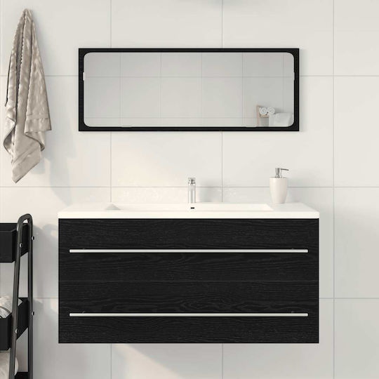 vidaXL Pangă Fără Lavoar M100xA38.5xÎ48cm Stejar Negru