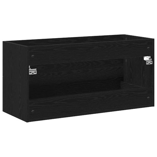 vidaXL Pangă Fără Lavoar M100xA38.5xÎ48cm Stejar Negru