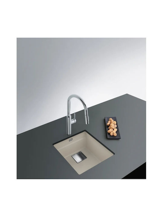 Franke Mythos Kubus 2 Pro Undermount Kitchen Sink from Composite Granite L41xW46cm Brown