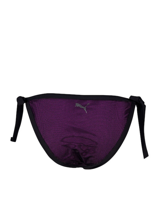 Bikini Slip Cu Șnururi Mov