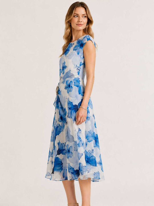Sommer Midi Damenkleid Blumen