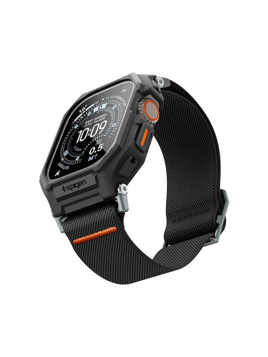 Spigen Spigen Lite Fit Pro & Tempered Glass Apple Watch Ultra 1 2 3 49 Mm Matte Black