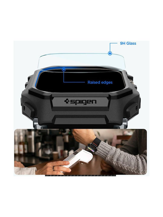 Spigen Spigen Lite Fit Pro & Tempered Glass Apple Watch Ultra 1 2 3 49 Mm Matte Black