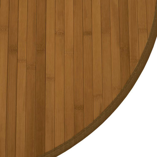 vidaXL Αντιολισθητικό Χαλί Στρογγυλό Καφέ Φ60cm