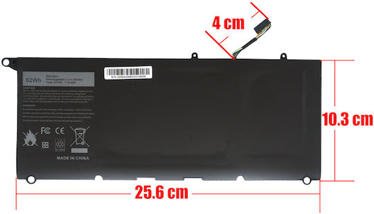 Съвместима Батерия за Dell XPS Dell XPS 13 9350, Dell XPS 13 9343 с 6930mAh