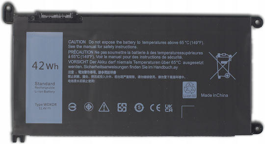 Compatible Battery for Dell Latitude Inspiron Vostro DELL WDX0R WDXOR T2JX4 Y3F7Y with 3680mAh SQWP29DM0ZQKI
