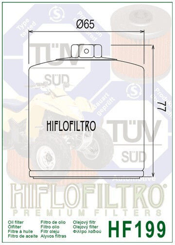 Hiflofiltro Motorcycle Oil Filter for Husqvarna TE for Triumph Scrambler