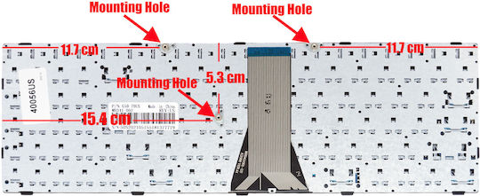 Laptop Keyboard for G50 Z50 B50 G50-70 Z501 G50-45 G50-70AT without Frame and English (US) Layout in Black Color 40056US