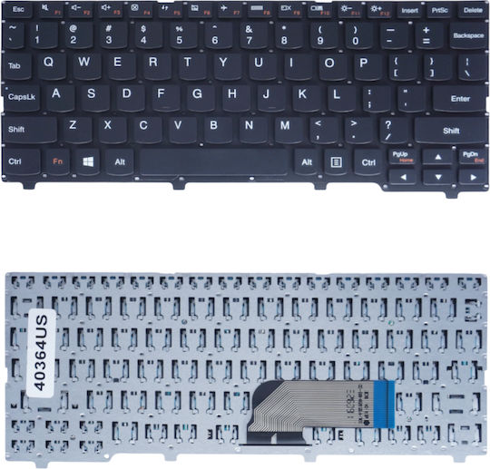 Tastatură Laptop Pentru Lenovo Fără Cadru Și Dispunere Engleză (SUA) În Culoare Albă 100S-11IBY