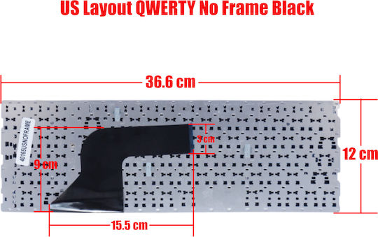 HP Laptop-Tastatur Für Probook 4510S 4515S Ohne Rahmen Und Englisch (US) Tastatursprache In Schwarz Farbe 516884-231