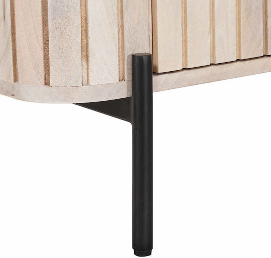 Μπουφές από Μασίφ Ξύλο Μπεζ 70x30x65cm