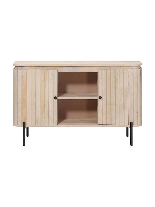 Wooden Sideboard Beige 105x30x65cm