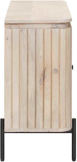 Μπουφές Ξύλινος Μπεζ 105x30x65cm