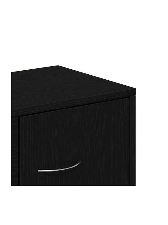 Μπουφές Ξύλινος Μαύρος Δρυς 60x30x75cm