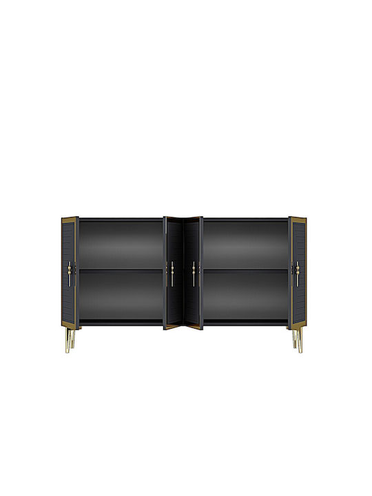 Sideboard aus Metall Weiß 120x32x75cm
