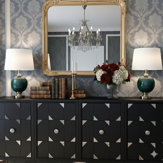 SteweHome Sideboard mit Spiegel Braun 180x32x75cm
