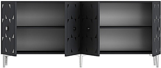 SteweHome Sideboard mit Spiegel Braun 180x32x75cm