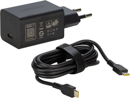 Lenovo Laptop Charger 65W 5V for Lenovo with Detachable Power Cable
