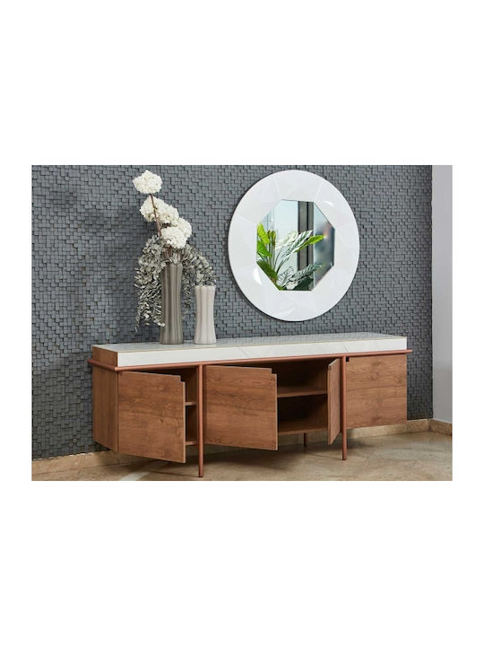 Μπουφές Arron από Μέταλλο Olive-grey 170x45x77cm