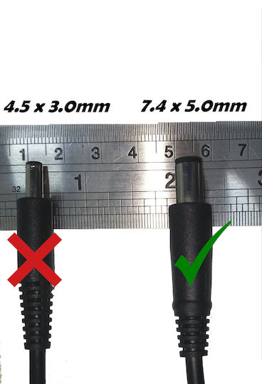 2 Power Φορτιστής Laptop 90W 19.5V 4.62A για Dell χωρίς Καλώδιο Τροφοδοσίας Bulk