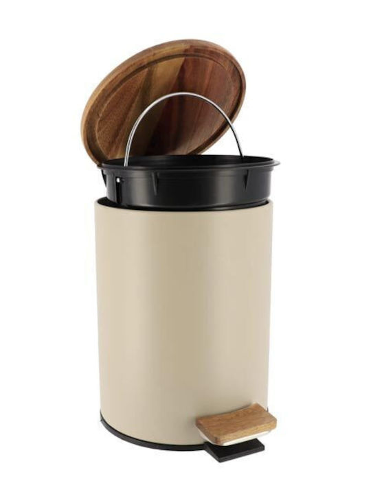 Metallic Bathroom Bin Soft Close 3L