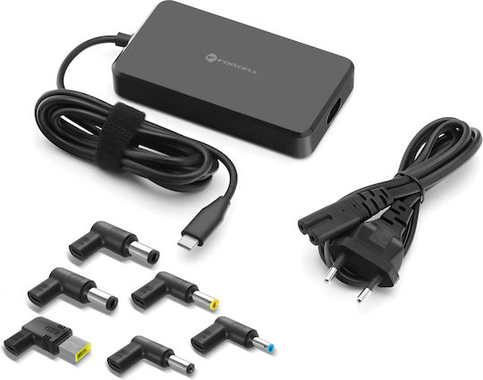 Forcell Universal Φορτιστής Laptop 90W 5V 5A χωρίς Καλώδιο Τροφοδοσίας