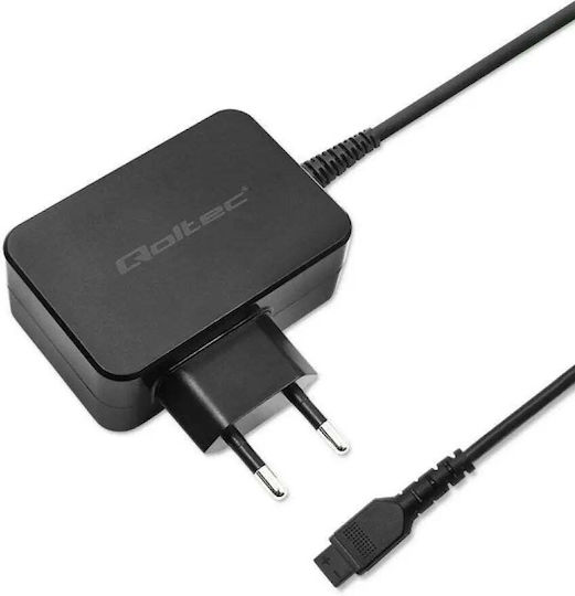 Qoltec Universal Φορτιστής Laptop 45W με Αντάπτορα Τροφοδοσίας και με σετ βυσμάτων
