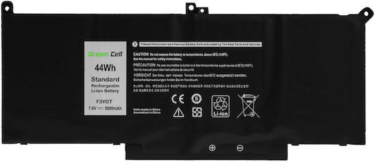 Green Cell Συμβατή Μπαταρία για Dell Latitude 7280/7290/7380/7390/7480 με 5800mAh