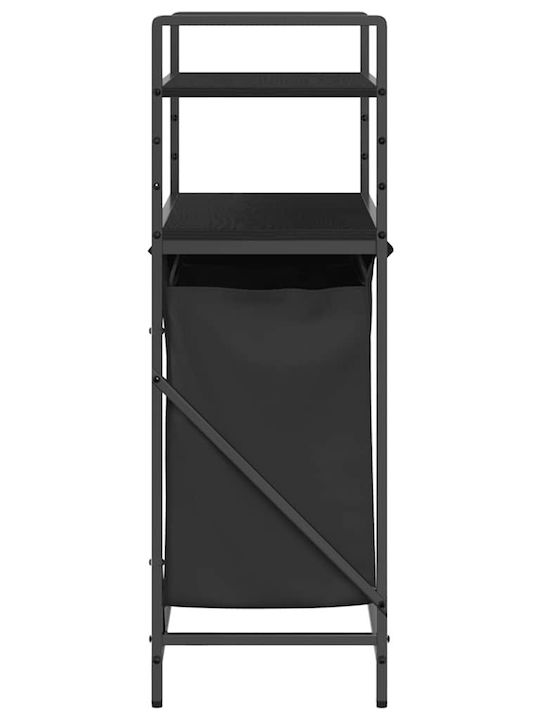 vidaXL Laundry Basket Fabric Black