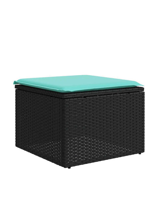 Ecksofa Outdoor Rattan mit Kissen 62x62x69cm