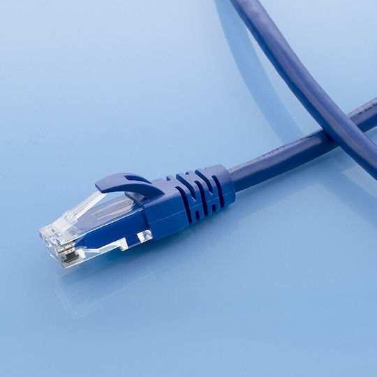 Qoltec U/UTP Cat.6 Gigabit Ethernet Network Cable 1m Blue