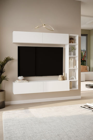 Bibliotecă Living Albă M169xL26xÎ144cm Bibliotecă Living Albă M169xL26xÎ144cm