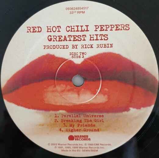 Red Hots Chili Peppers Greatest Hits 2lp Vinyl