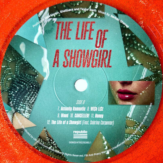 Taylor Swift Life A Showgirl Vinyl