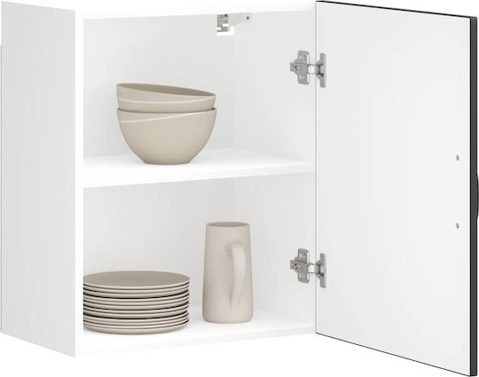 Kalmar Corner Wall Kitchen Cabinet Black 50x31x60cm