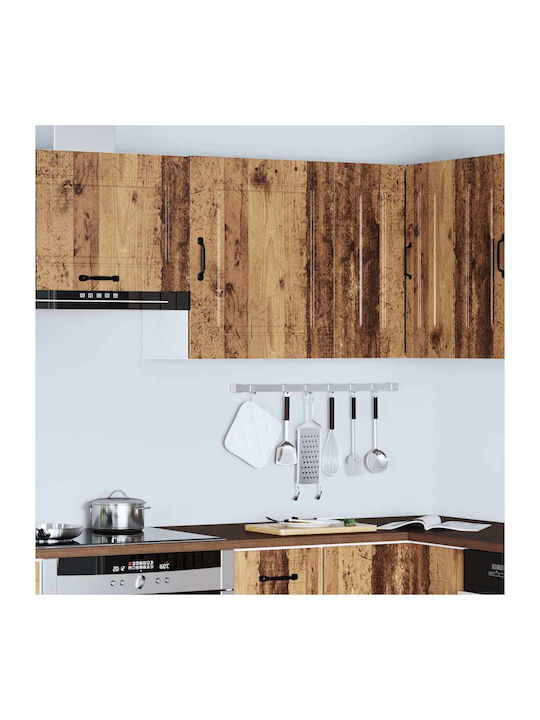 Kalmar Küchenschrank Set Wand- und Bodenmontage Alt Holz 50x31x60cm