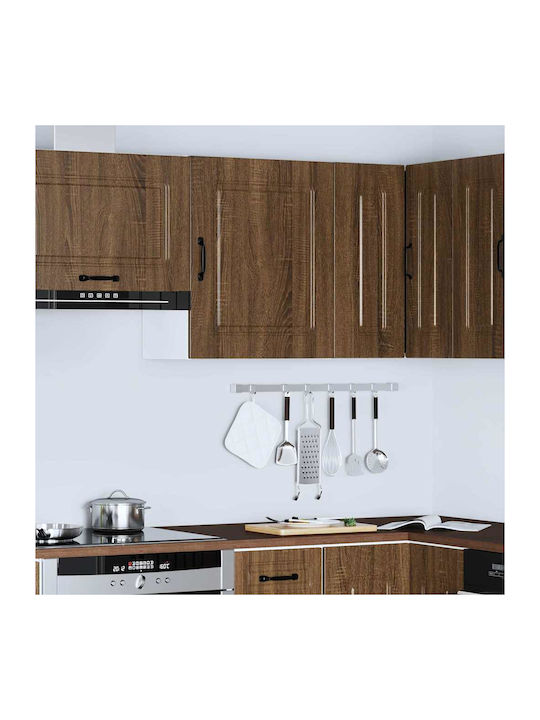 Kalmar Küchenschränke Set Wand- und Standküchenschränke Braun Eiche 50x31x60cm