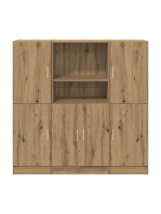 Oak Kitchen Tall Cupboard 133x41.5x131.5cm