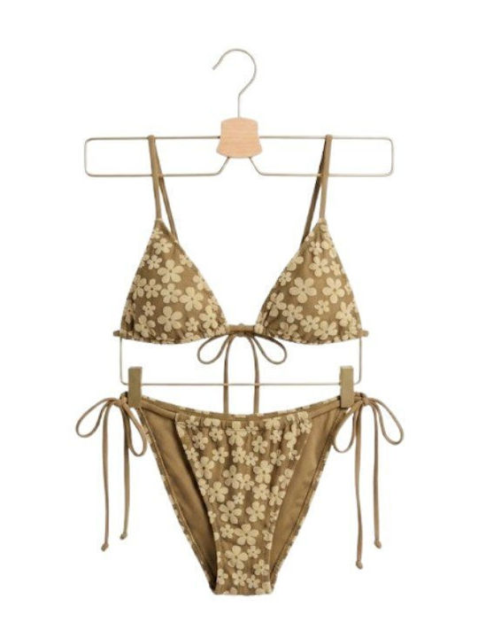 Set Bikini Μπεζ Καφε