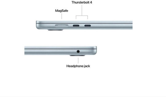 Apple MacBook Air 15.3" IPS Retina Display (M5-10-Core/32GB/2TB SSD/10-Core GPU) Sky Blue (International English Keyboard)