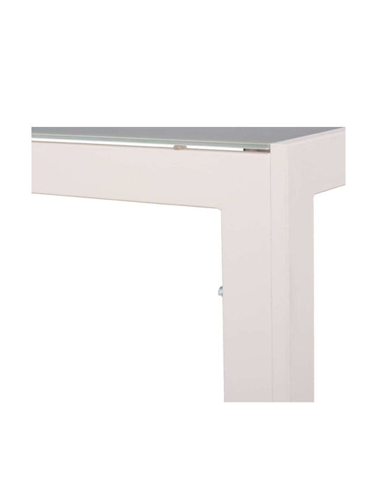 Set Dining Pentru Exterior 7 Piese Alb