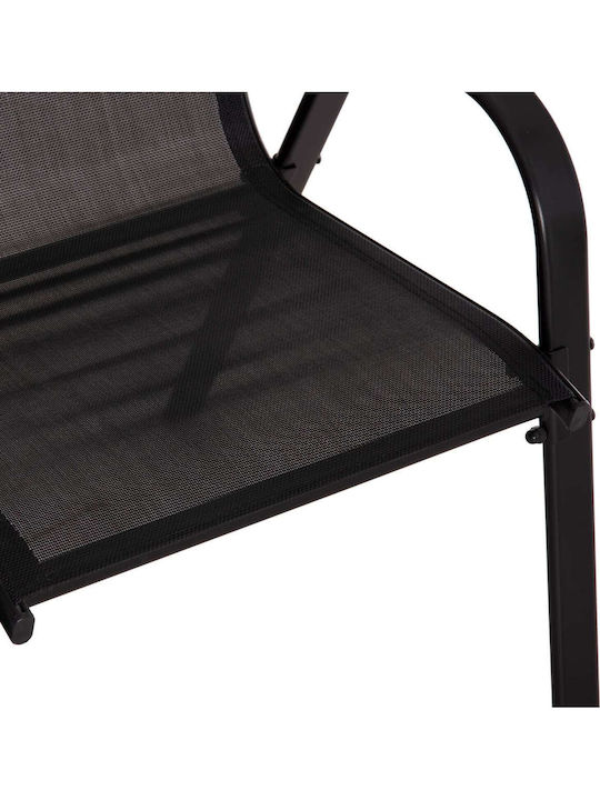 Set Dining Pentru Exterior 5 Piese Negru